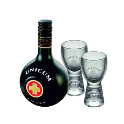 Unicum Zwack - set sa 2 čaše