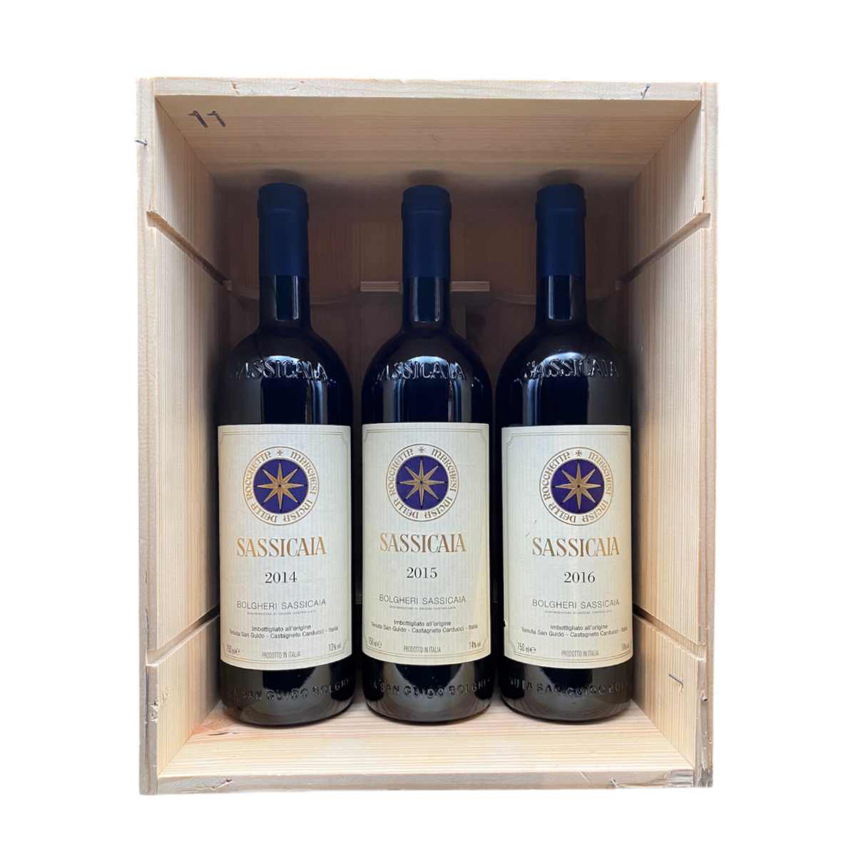 Tenuta San Guido - Sassicaia 14/15/16 Drvena Kutija